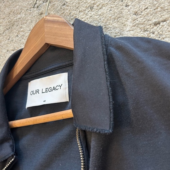 Our Legacy EUC men’s size 46 (oversized S) dark navy deconstructed Shirt /Jacket - Picture 7 of 14